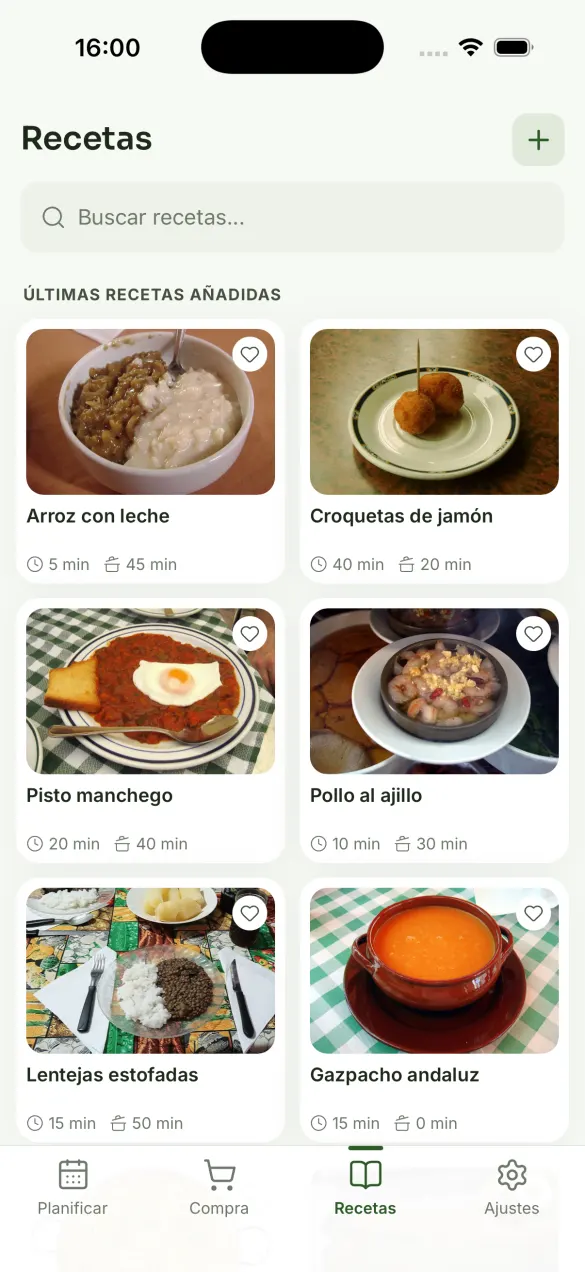 Yumiam — el catálogo de recetas