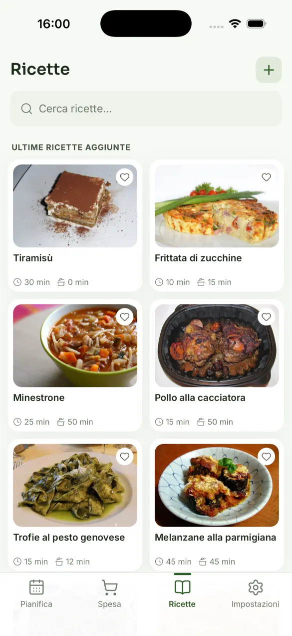 Yumiam — il catalogo delle ricette